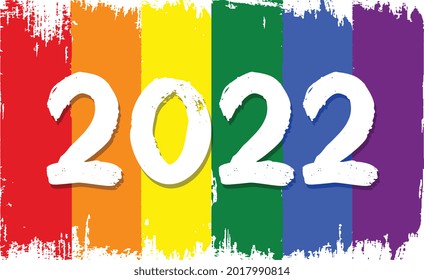 Imagen vectorial de un color LGBTQ+. Símbolo de orgullo. Color arcoiris para LGBTQ , El más conocido a nivel mundial es la bandera del orgullo gay que representa el orgullo LGBT. Feliz mes del orgullo.
