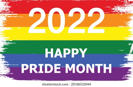 Vector image of a LGBTQ+ color. Pride symbol. Rainbow color for LGBTQ , The most widely known worldwide is the pride flag representing LGBT pride. Happy pride month.
