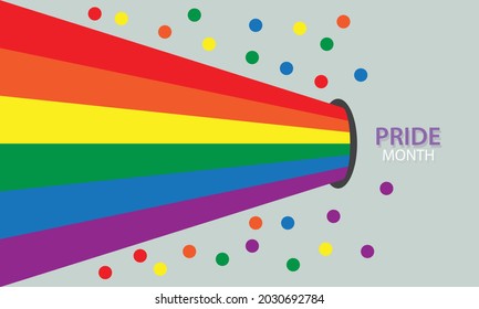 Vector image of LGBTQ+ pride symbol. pride concept
