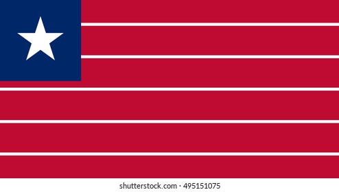 vector image of Liberia flag