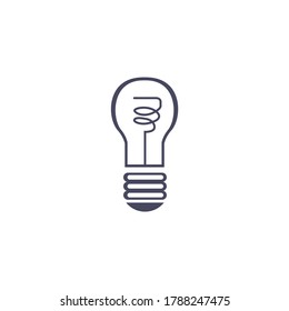 Vector image of a light bulb