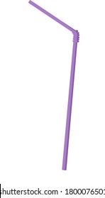 
vector image of a light purple cocktail tube on a transparent background