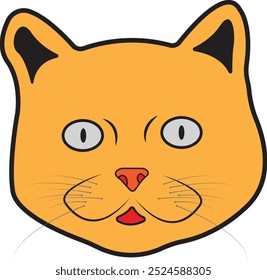 The vector image likely depicts a stylized cat design, given the filename. It would probably include simple, clean lines to illustrate key features like the cat's ears, eyes, nose, and whiskers.