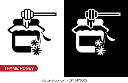 Vector image. Linden honey icon.