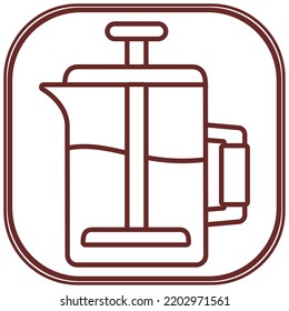 vector image. linear coffee elements icon with white background.