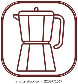 vector image. linear coffee elements icon with white background.