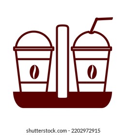 vector image. linear coffee elements icon with white background.