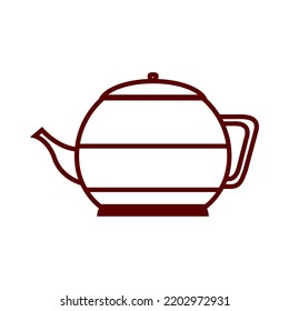vector image. linear coffee elements icon with white background.