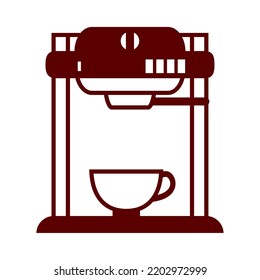 vector image. linear coffee elements icon with white background.