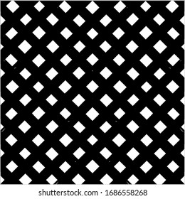 Vector image of lines forming a black and white diagonal grid, a cell drawn by hand. Background, texture, texture for decoration illustrations. Doodle pattern.