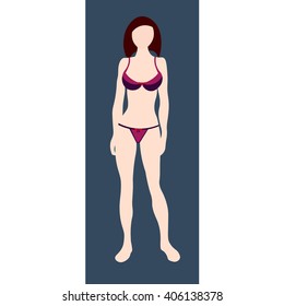 Vector image of lingerie. Underclothes