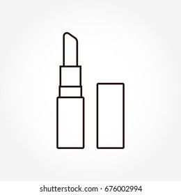Vector image lipstick icon on white background