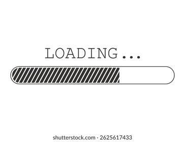 Vector image, Loading bar stock image, loading icon stock image, png loading bar image, Loading bar icon in flat style. EPS 10