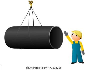 vector image loading pipes