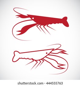 Vector image of an lobster design on white background. Animal Farm. Vector illustration.