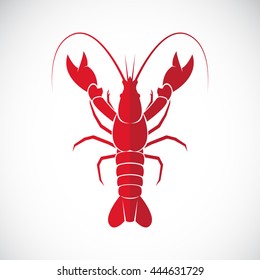 Vector image of an lobster design on white background., Lobster Icon., Vector lobster for your design.