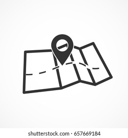 Vector Image Of A Location Map Icon.