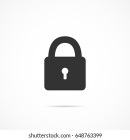 Vector image of a lock icon.