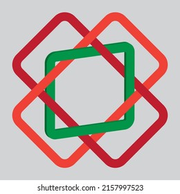 vector image for logo, tie and reinforce each other