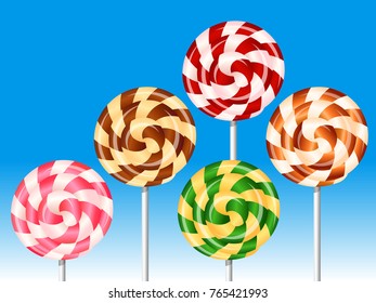 Vector image of lollipop, file format .eps10