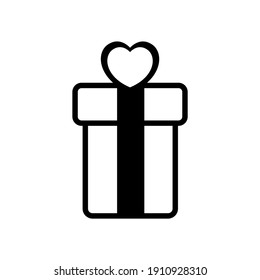 vector image of love box logo