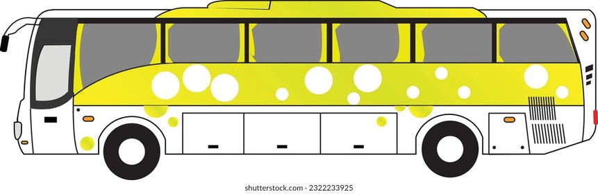 Vector image of a luxory tourist bus