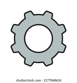  vector image machine gears and transmission parts