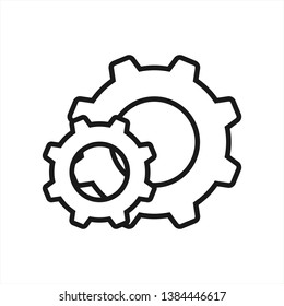 vector image machine gears and transmission parts isolated