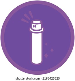 vector image, magic icons with purple background.