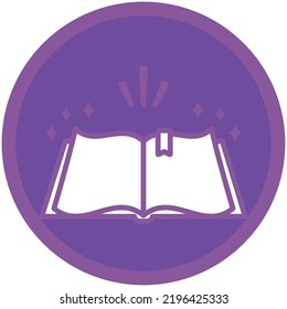 imagen vectorial, iconos mágicos con fondo morado.