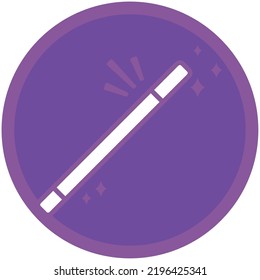 Vektorbild, Zaubersymbole mit violettem Hintergrund.