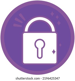 imagen vectorial, iconos mágicos con fondo morado.