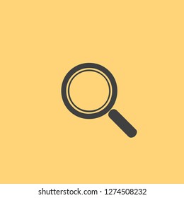 Vector image of a magnifier. Signs for gadgets.