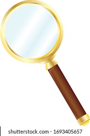 Imagen vectorial de una lupa.