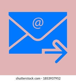 Vector image. Mail icon. Email. Illustration for stock.
