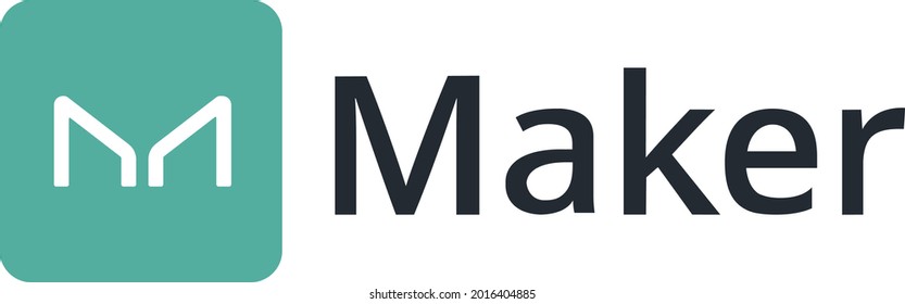 Vector image of Maker. Cryptocurrency, infographics