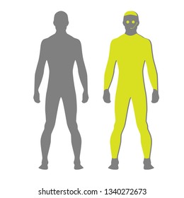 vector image of a man on a white background