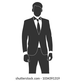 vector image of manager man or businessman