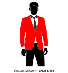 vector image of manager man or businessman
