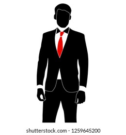 vector image of manager man or businessman