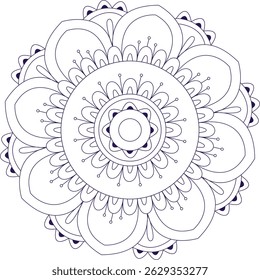 vector image mandala desigen illustration eps 10