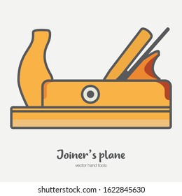 Vector image of a manual joiner's plane