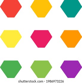 Vector image of many colorful diamonds.