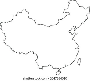 Vector Image Map China Stock Vector (royalty Free) 2047264010 