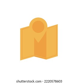 vector image map icon with location icon with white background