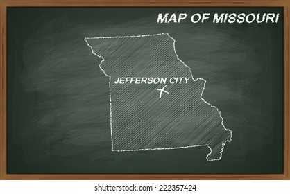 vector image of map of Missouri. Transparency used. Source: http://www.lib.utexas.edu/maps/ 