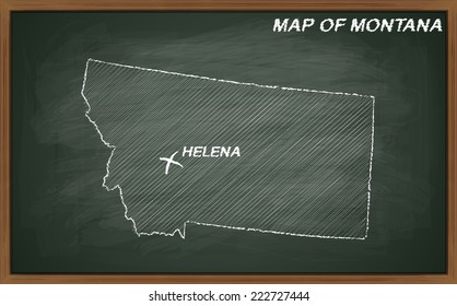 vector image of map of Montana. Transparency used. 