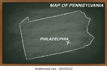 vector image of map of Pennsylvania. Transparency used. Source: http://www.lib.utexas.edu/maps/ 