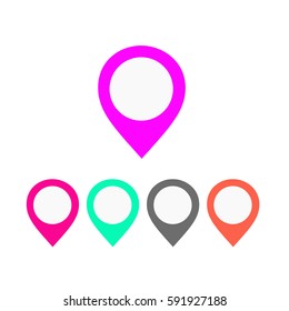 vector image -map pin icon on white background