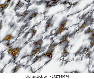 Vector image of marble texture with splashes of gold. For the background, for decoration.
